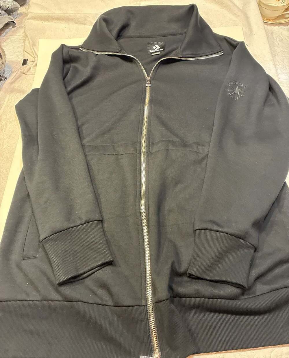 Converse Chuck Taylor All Star Black Full Zip Track Jacket